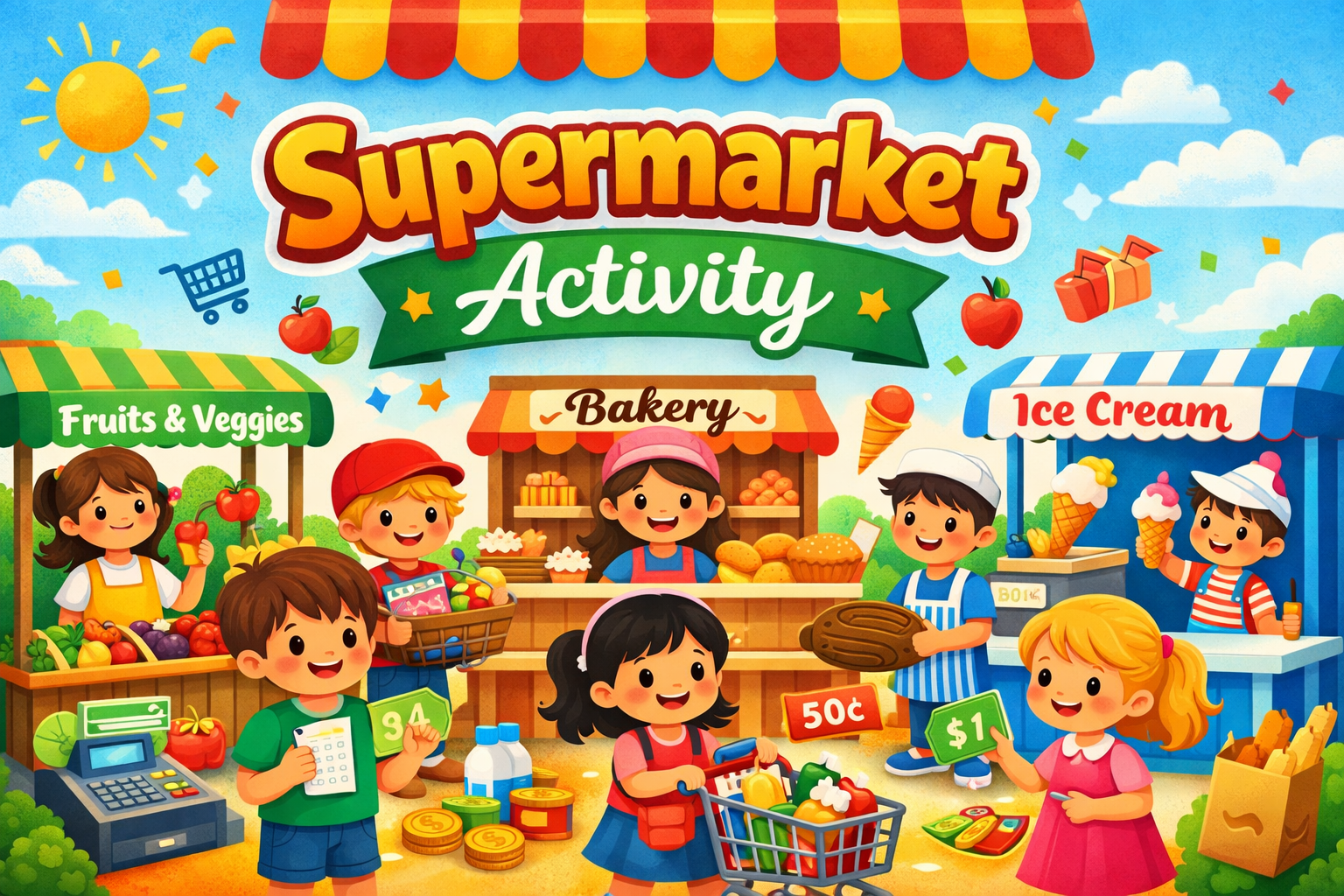 Read more about the article Learning Comes Alive at Our Supermarket Role-Play Activity